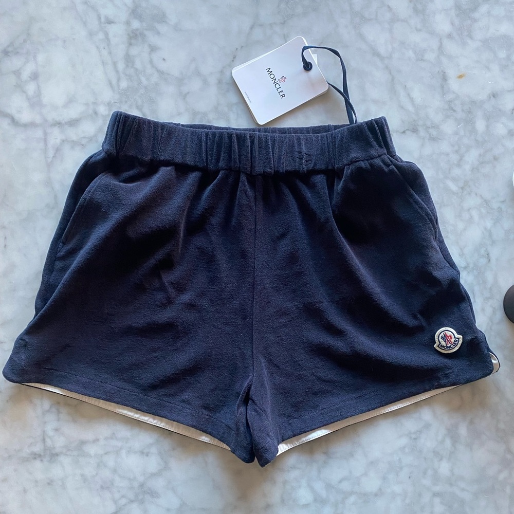 Authentic NWT Moncler Terry Swim Cover Up Shorts